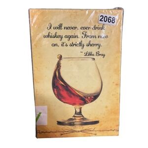 Canvas Wall Art OS Tan New Libba Bray Whiskey Sherry Quote Bar